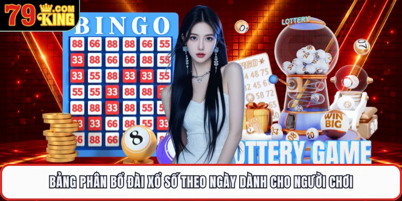 Bảng phân bổ đài xổ số theo ngày dành cho người chơi 